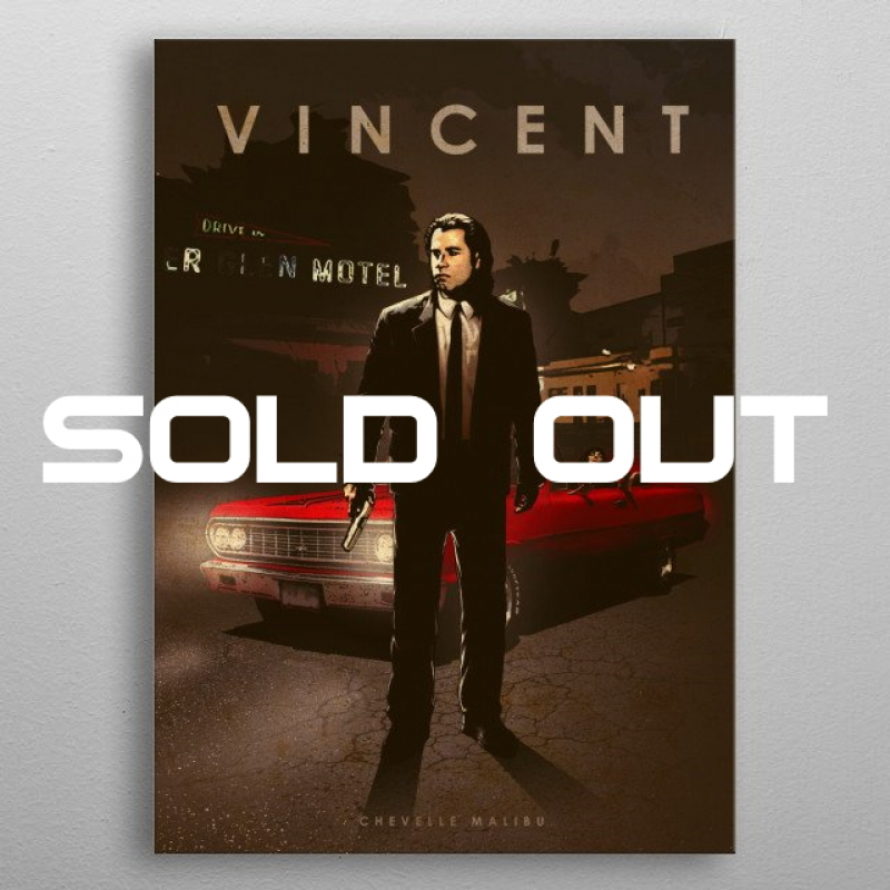 Displate Metall-Poster "Vincent with Chevelle Malibu" *AUSVERKAUFT*